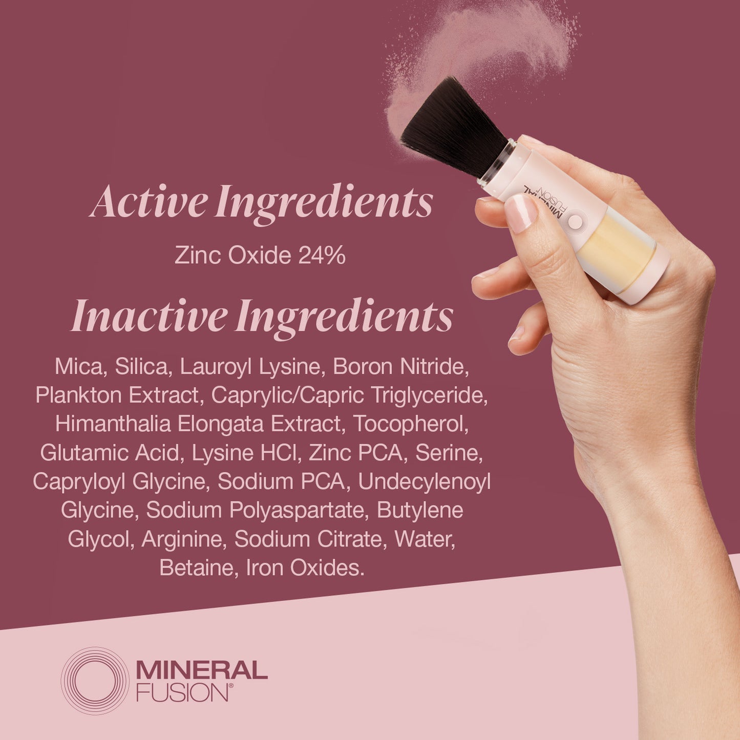 SPF brush ingredients